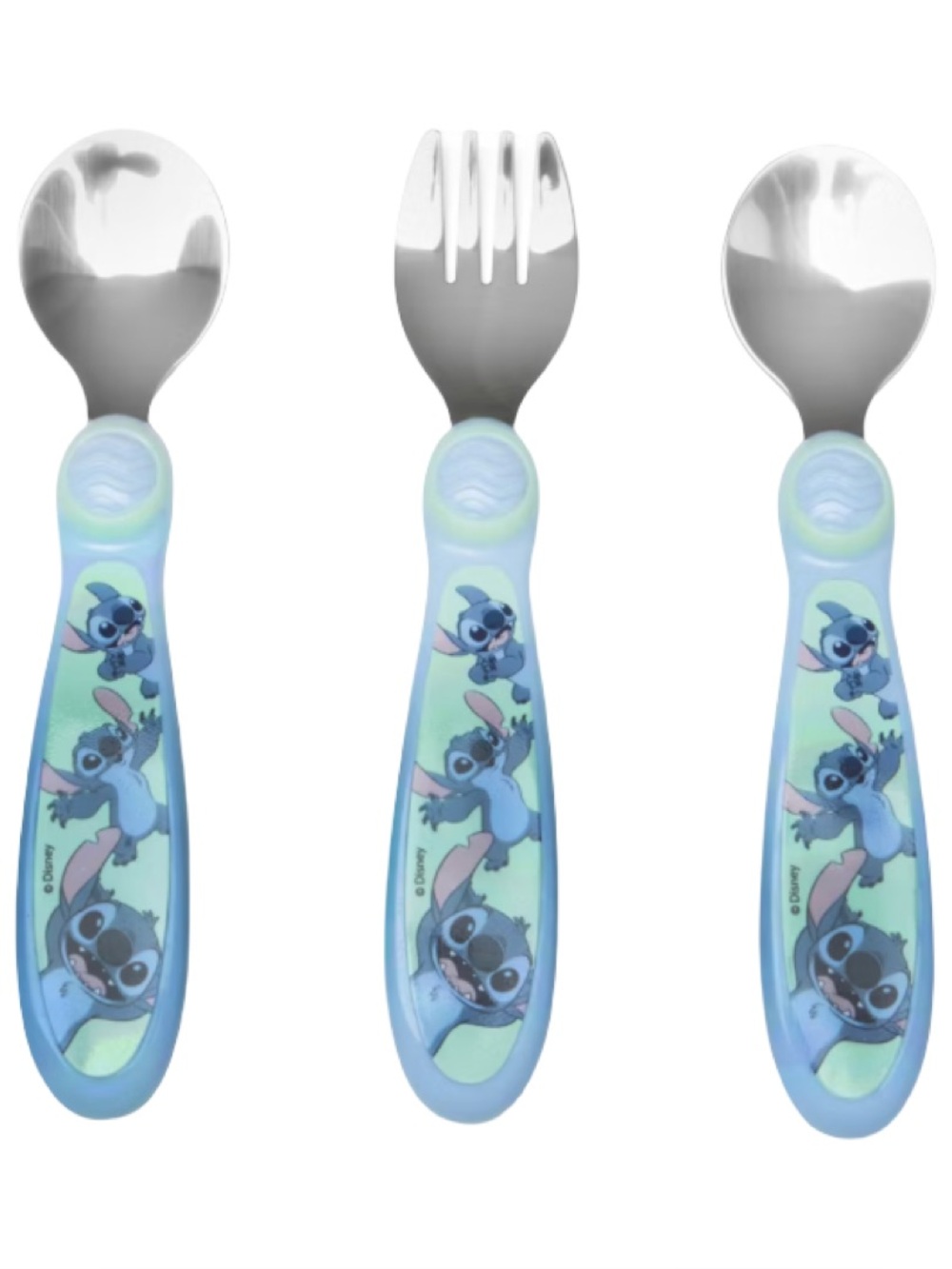 Disney 3pc Stitch Baby Utensils Set with 2
Spoons and a Fork